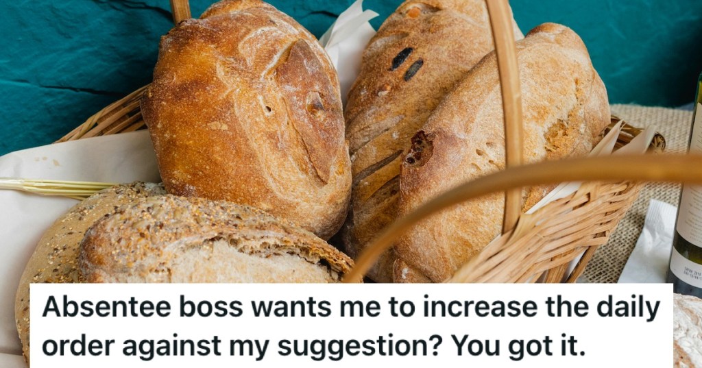 Freshly baked loaves of bread