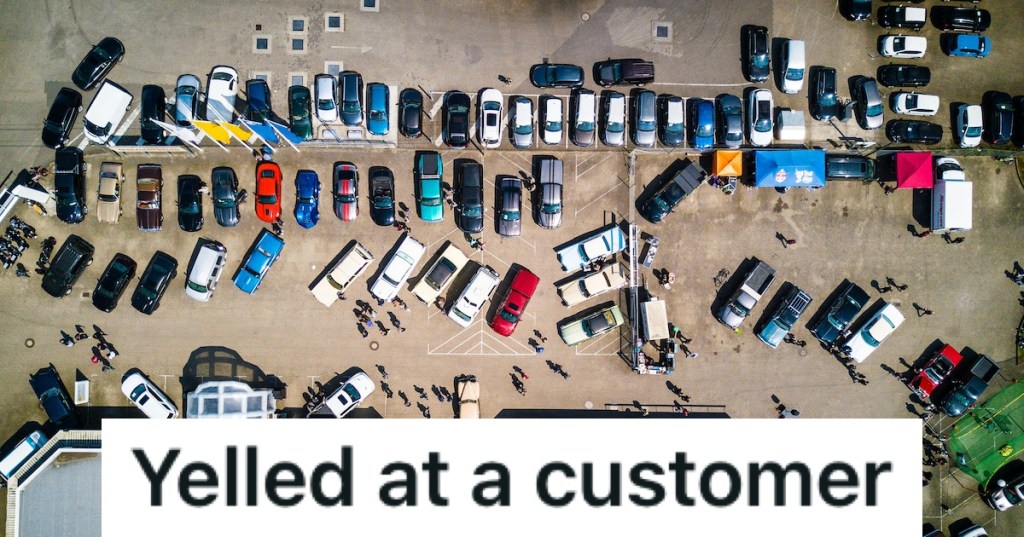 Cars in a parking lot