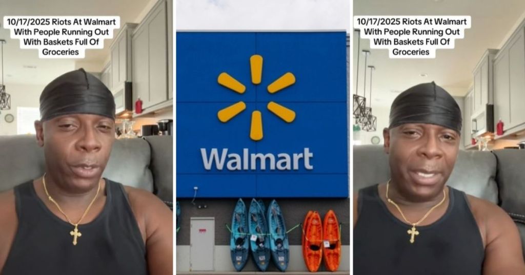 Man talking about Walmart