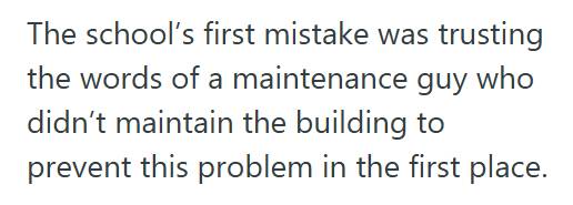 Water Leak 2 Science Teacher Tried To Stop His Classroom From Flooding By Dumping Water Out The Window, But Maintenance Ordered Him To Let The Room Fill Up