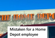 Home Depot Customer Was Talking To A Ryobi Rep And Got Mistaken For An Employee, And The Woman Kept Insisting To Be Helped Because The Customer Had Keys