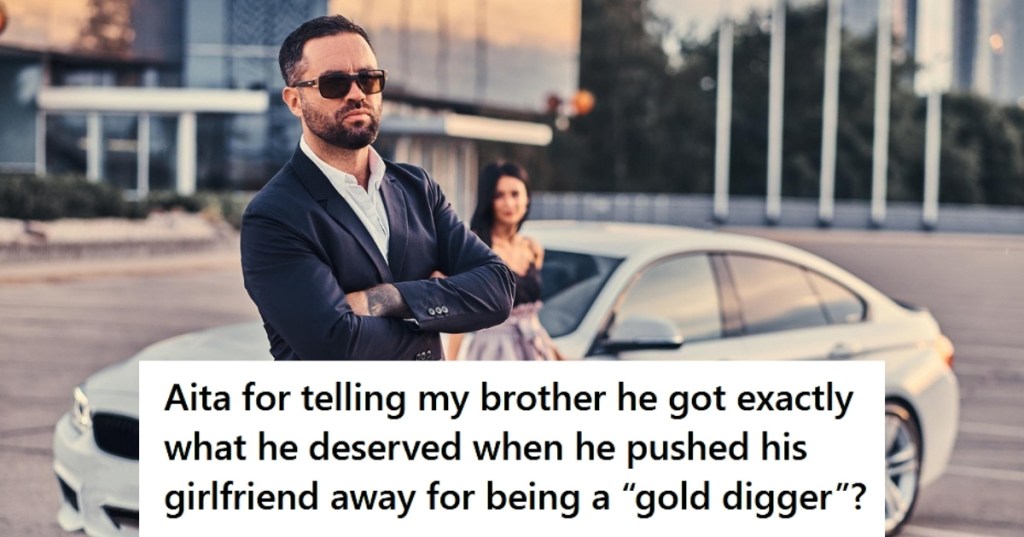 Rich man and woman by car