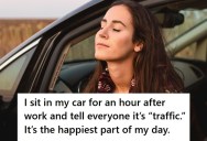 Woman Says She’s Stuck In Traffic For An Hour Every Day, But She’s Just Sitting In Her Car Doing Absolutely Nothing