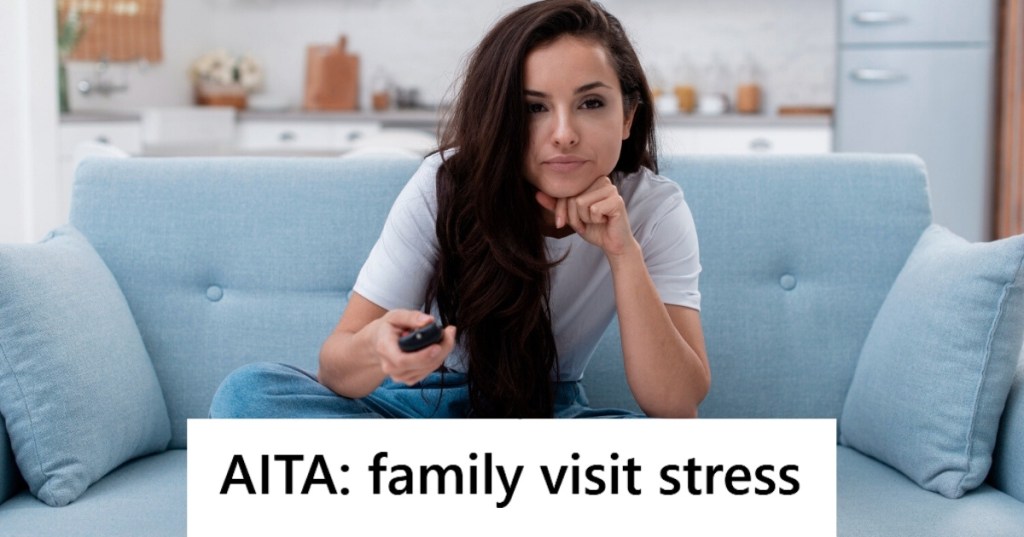 Upset woman watching TV