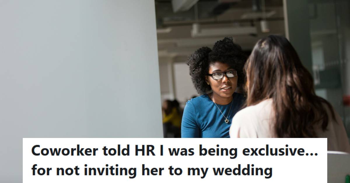 HR representative meeting with a woman over a false compliant they received