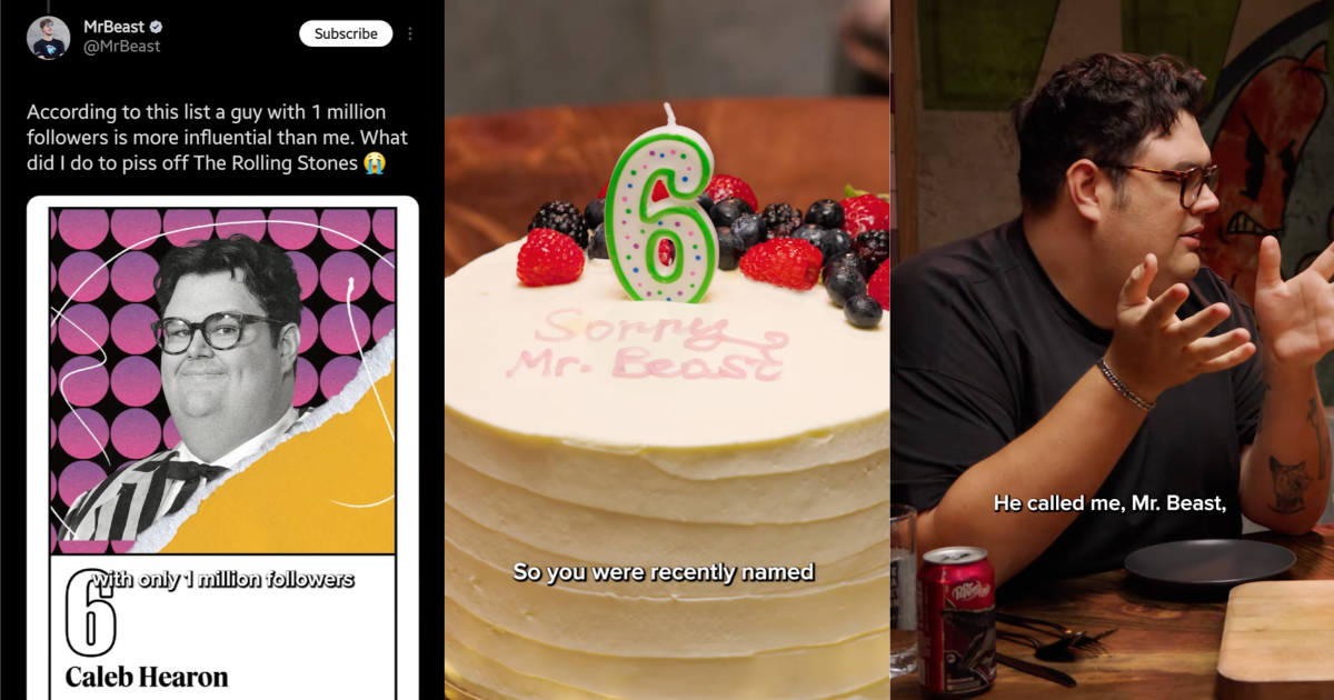 Comedian Said That MrBeast Apologized to Him After Initially Getting Angry About Being Ranked Below Him On A Most Influential Creators List man talking to a comedian