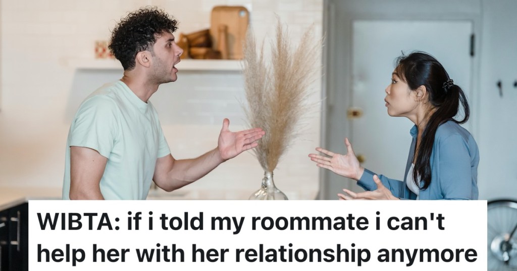 man and woman arguing in their home