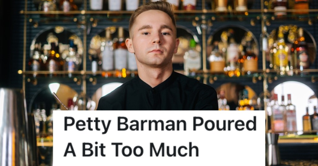 bartender behind a bar