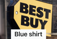 Shopper Was Mistaken For A Best Buy Employee Because Of His Blue Shirt, So He Got His Own Name Tag And Trolled The Rude Manager Who Called Him Out