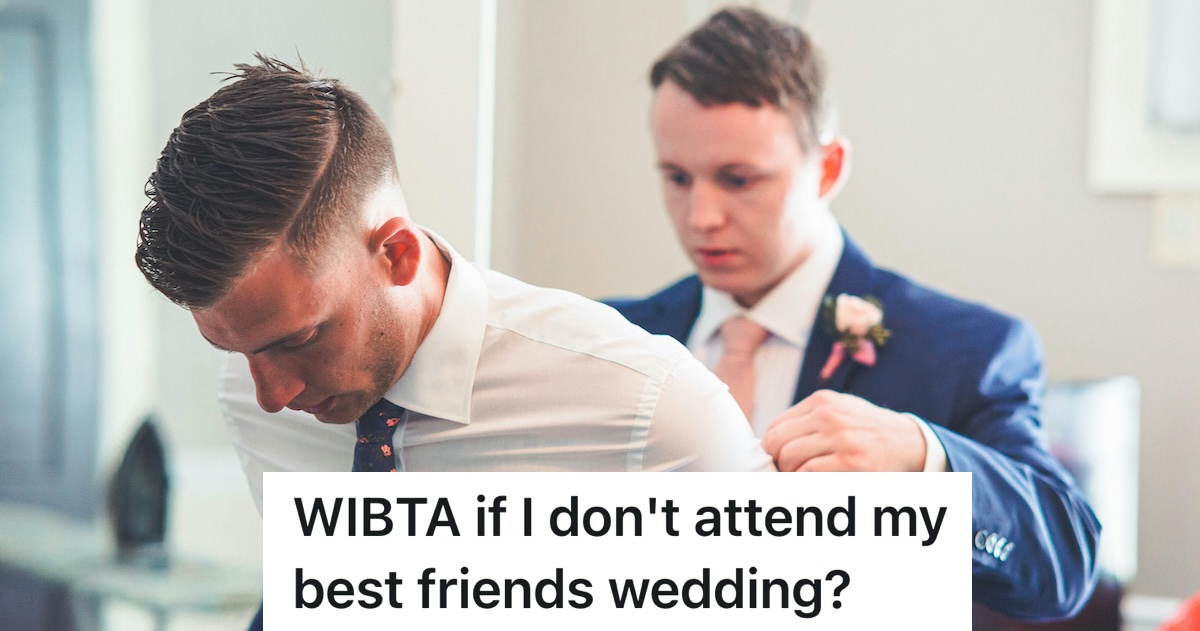 best man putting on groom's suit jacket before wedding