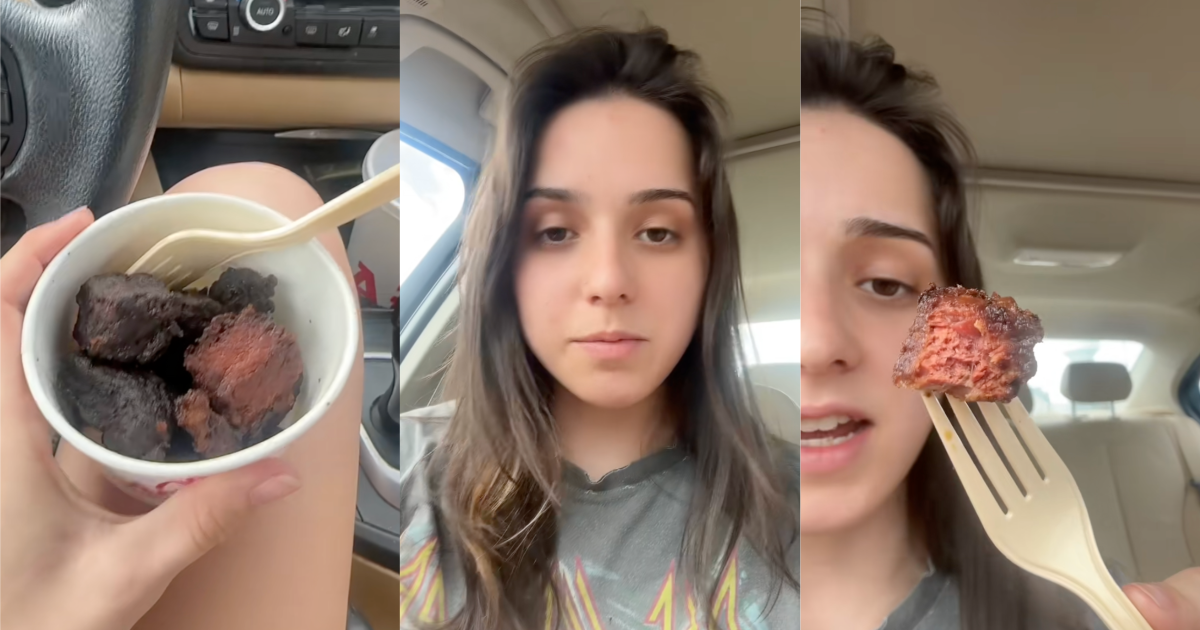 Customer Tries Arby’s New Steak Nuggets and Says They Missed the Mark woman talking to tiktokkers