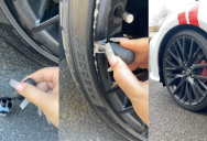 ‘I got a manicure and so did these rims.’ – A Car Owner Used Nail Polish To Touch Up Her Damaged Rims