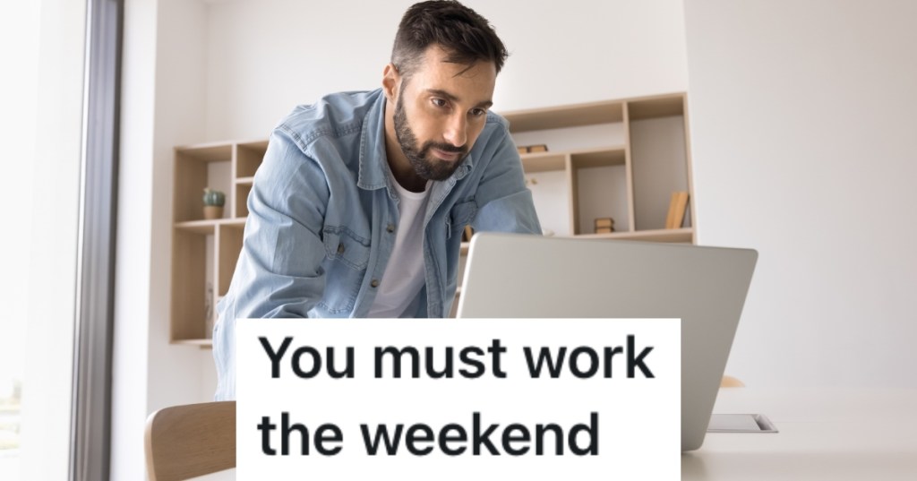 man working on computer