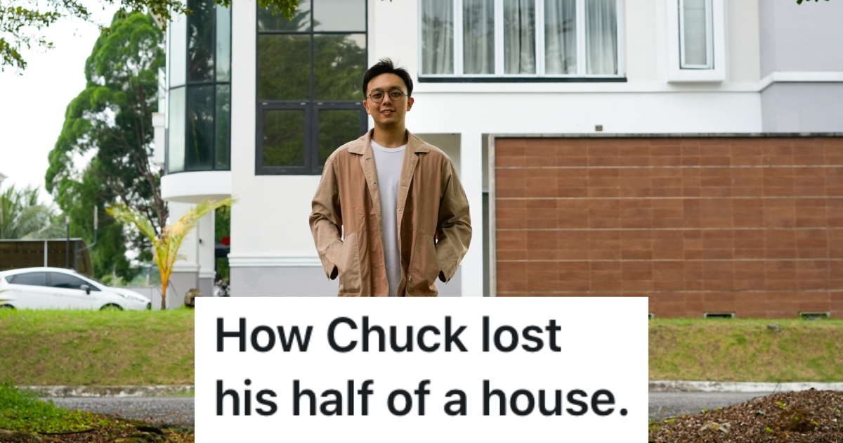 man standing in front of a house