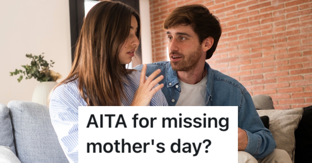 Young Man Spent Mothers Day With His Girlfriend Who Suffered A Tragedy, But He Didnt Visit His Own Mom. Now His Mother Doesnt Want To See Him Anytime Soon. young couple having a talk