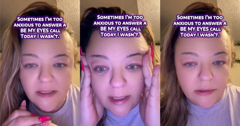 woman talking to tiktokkers