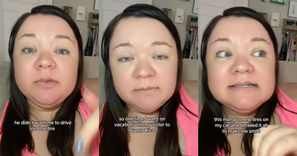 woman talking to tiktokkers