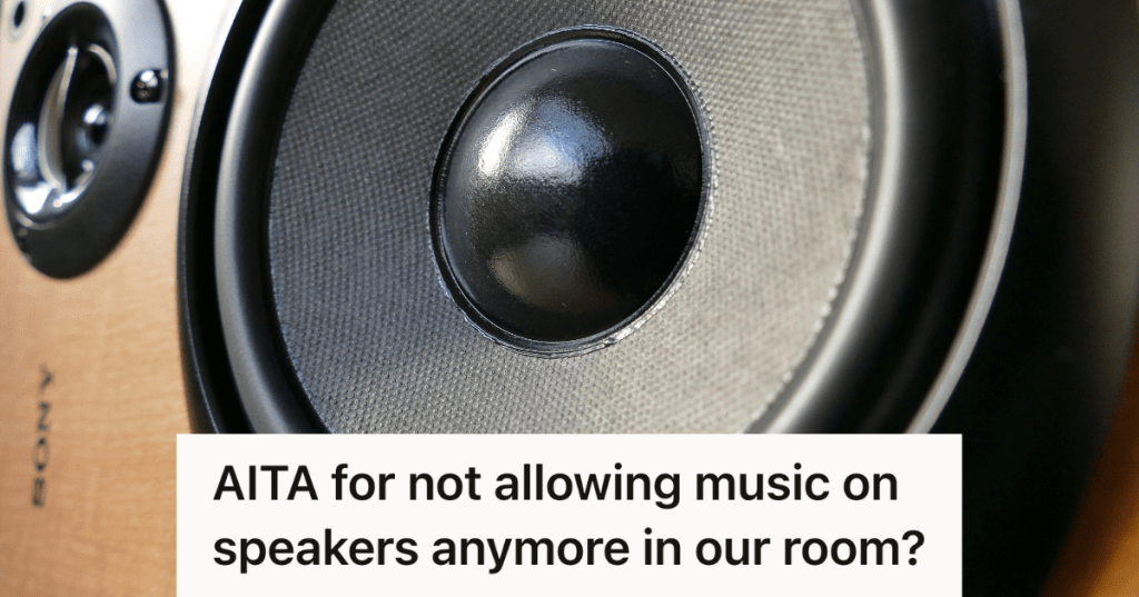 closeup of a loud speaker