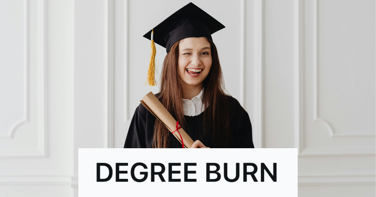 college graduate in cap and gown