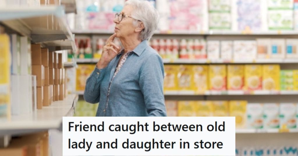 Confused woman shopping