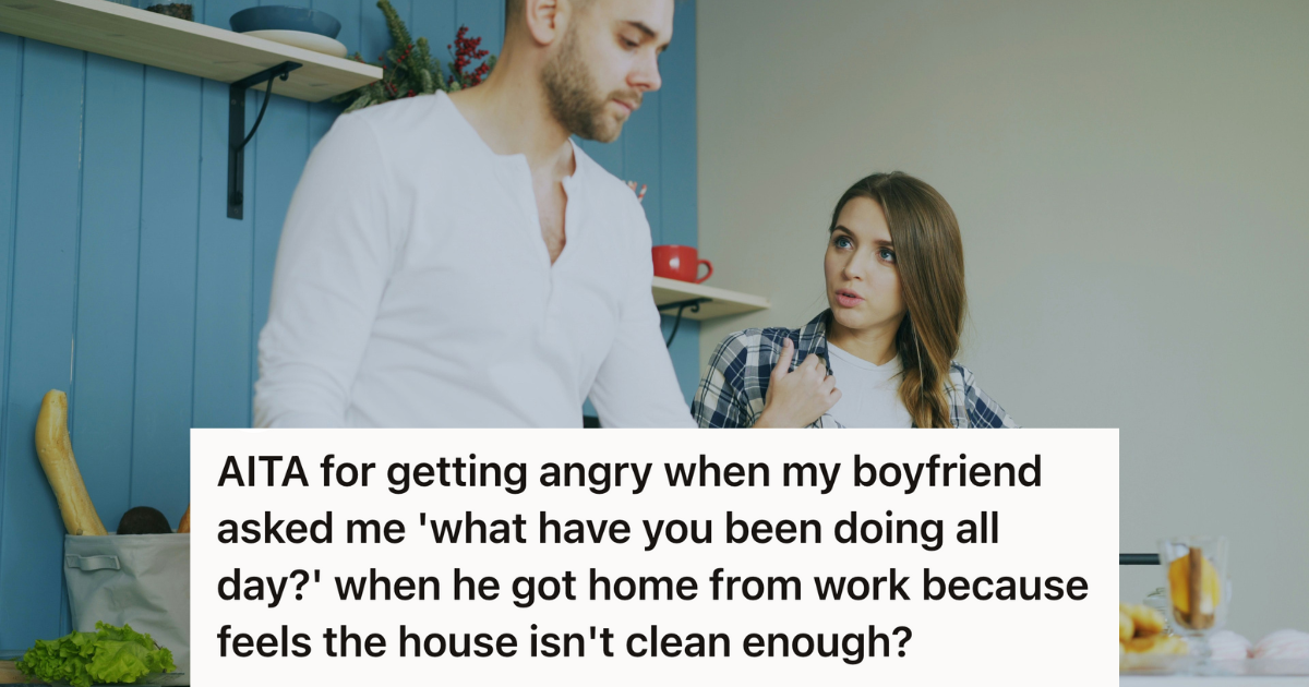 couple arguing in the kitchen