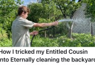 A Teenager’s Lazy Cousin Resisted Doing Chores In A Garden, So They Gave Him A Dirty Job That Went On And On