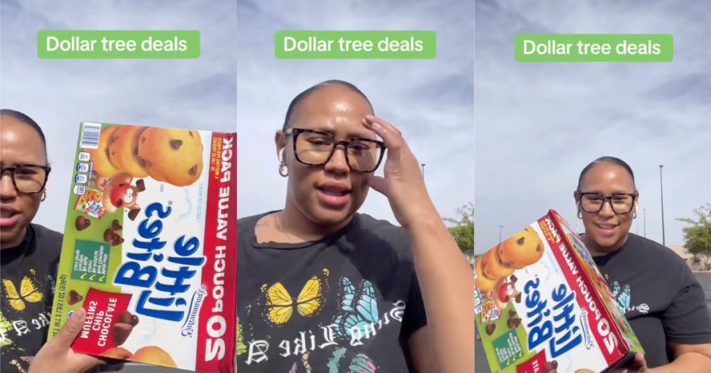 woman at a dollar tree store