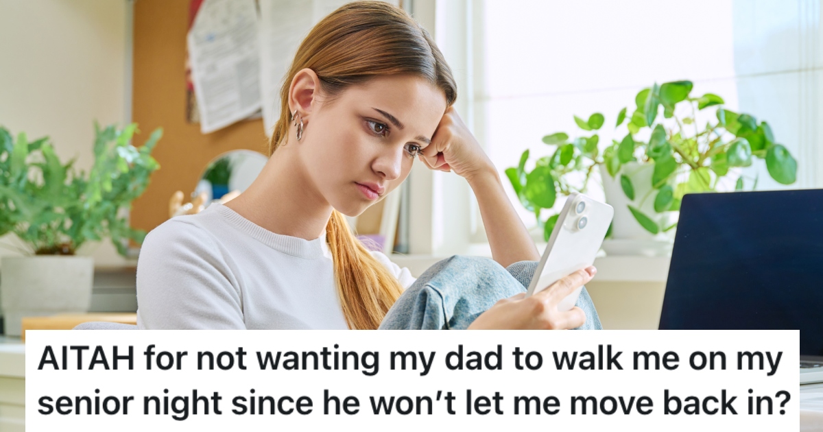 girl looking at a phone