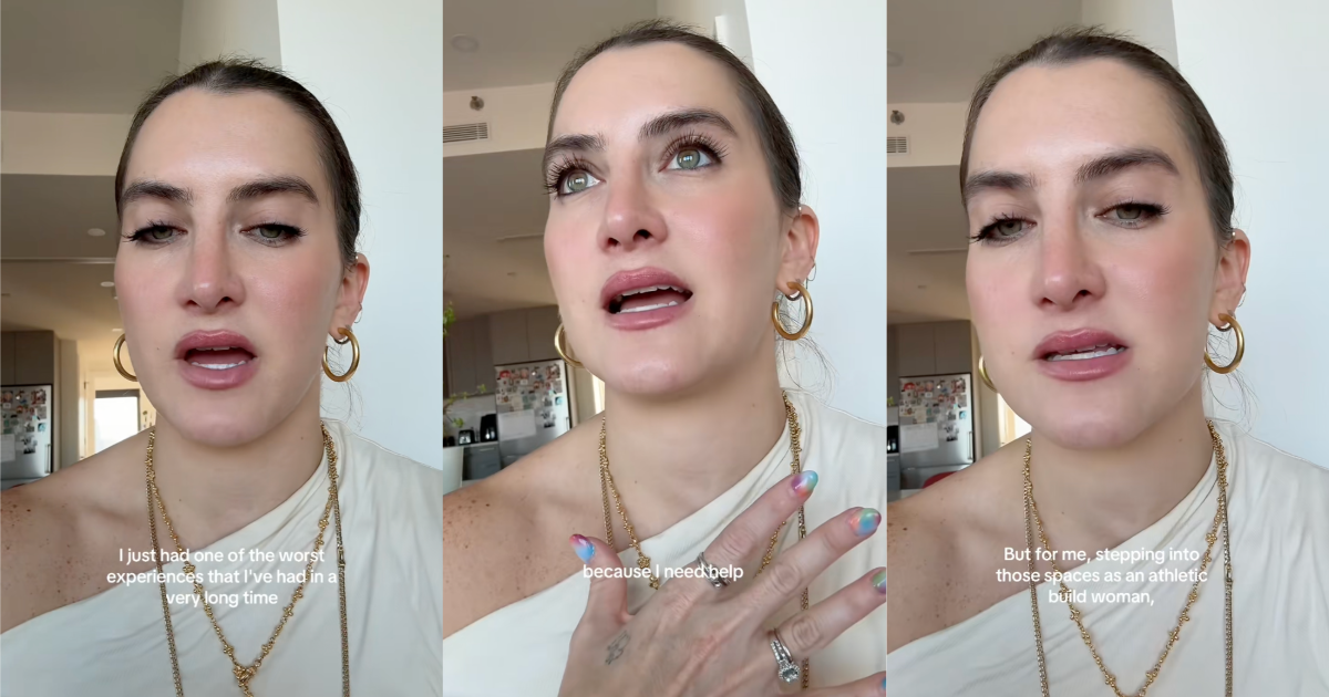 woman talking to tiktokkers