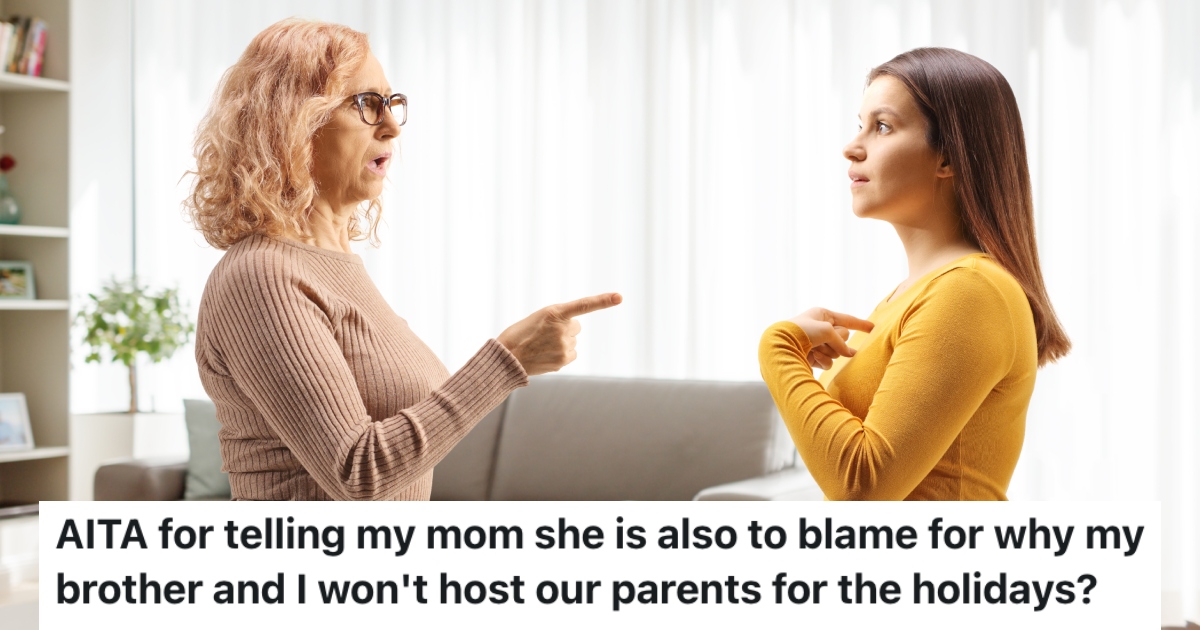 woman arguing with her mother