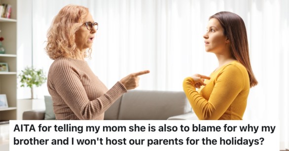 woman arguing with her mother