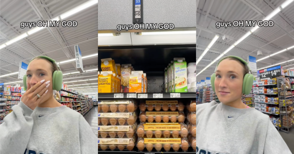 woman shopping at walmart