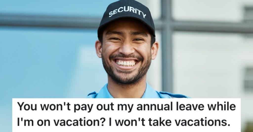 security guard with a smile