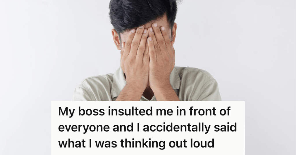 embarrassed man covering his face