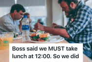 New Boss Ended The Company’s Flexible Lunch Breaks, But Then The Team Took Lunch Together And Left Him Alone With A Line Of Customers