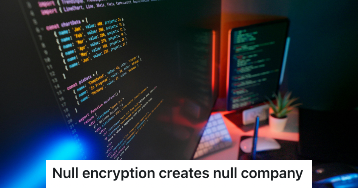 Computer screen with code.