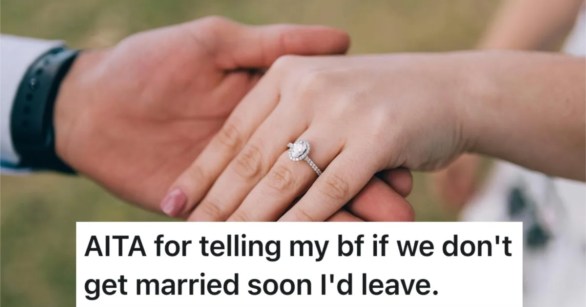 engagement ring on person's hand