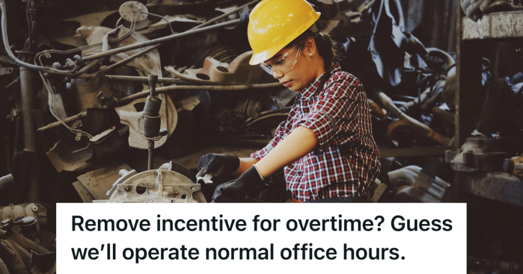 engineer working on a car part