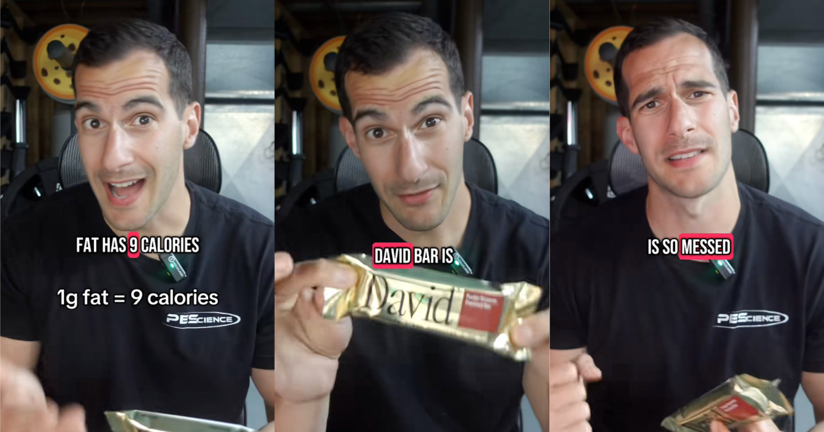 man talking about protein bars