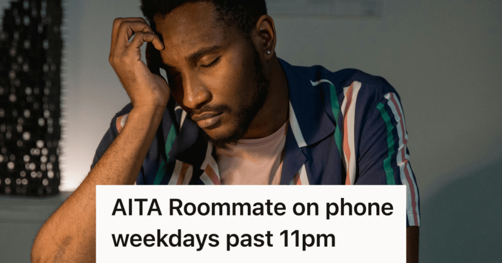 exhausted man can't sleep