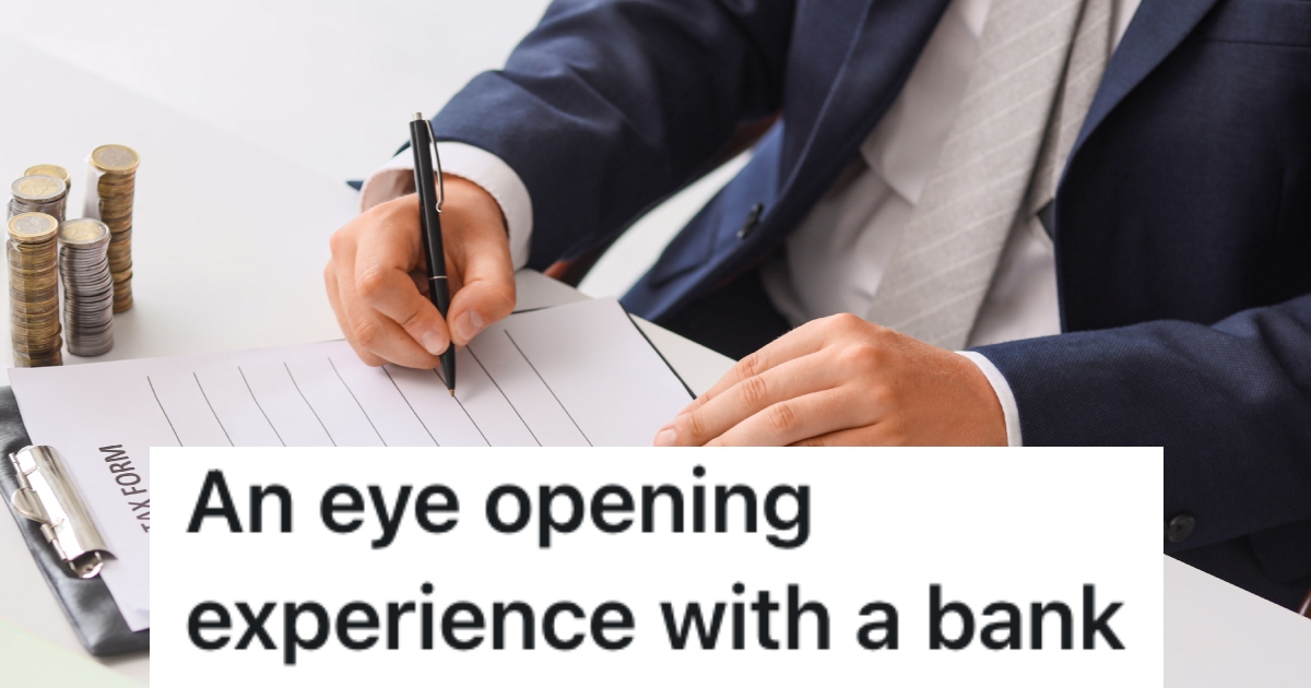 man filling out a form