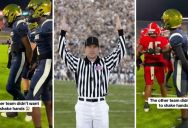 High School Football Is Serious Business, But One Ref Is Going Viral For Refusing To Let The Athletes Behave In An Unsportsmanlike Way