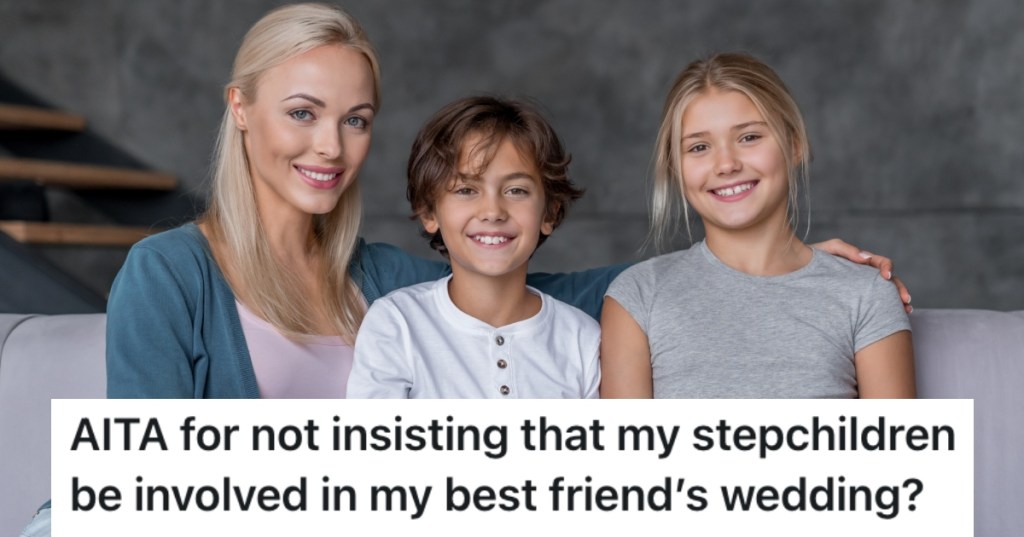 woman with two children