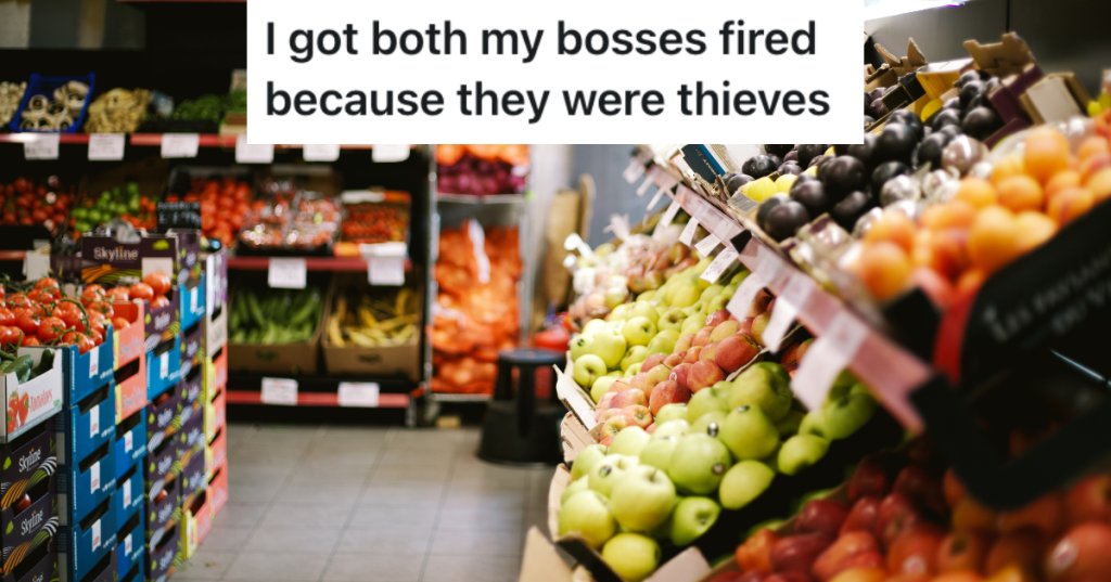 Grocery aisle of fresh produce.