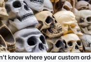 A Woman Was Shopping For Halloween Bones, But Another Customer Insisted She Get Her Custom Pot Instead