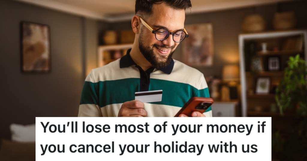 man looking at his phone