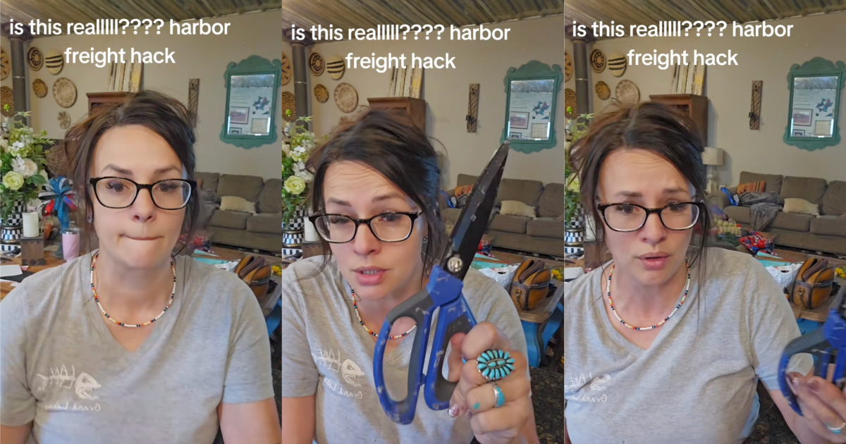 woman talking about harbor freight