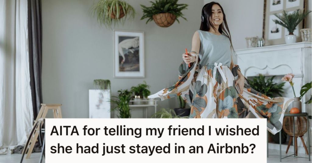 Woman dancing in the living room