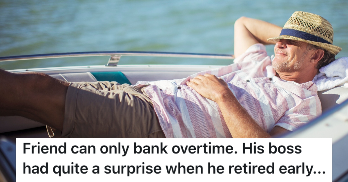 A Worker Took Advantage Of His Government Departments Unique Overtime Rule, And Skillfully Used Two Years Of Vacation Time Before He Retired man relaxing on a boat
