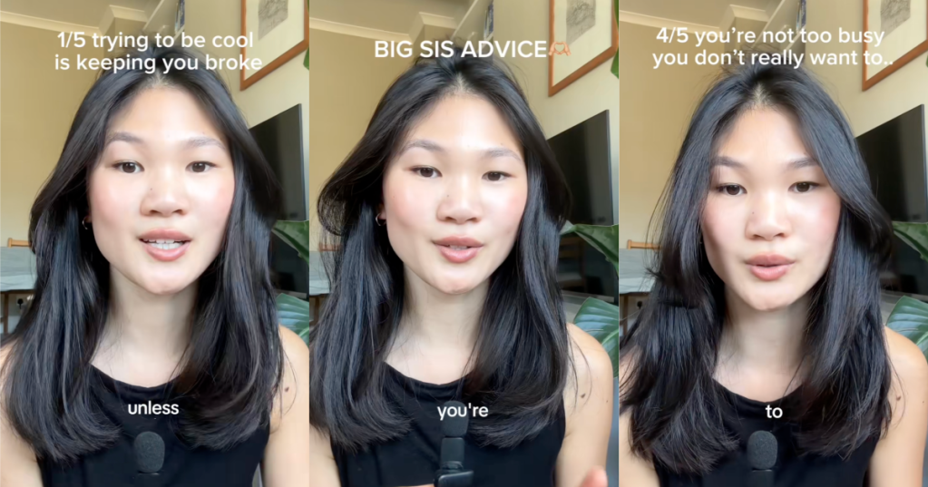 woman talking to tiktokkers